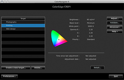 Programa de calibración incluído: ColorNavigator6